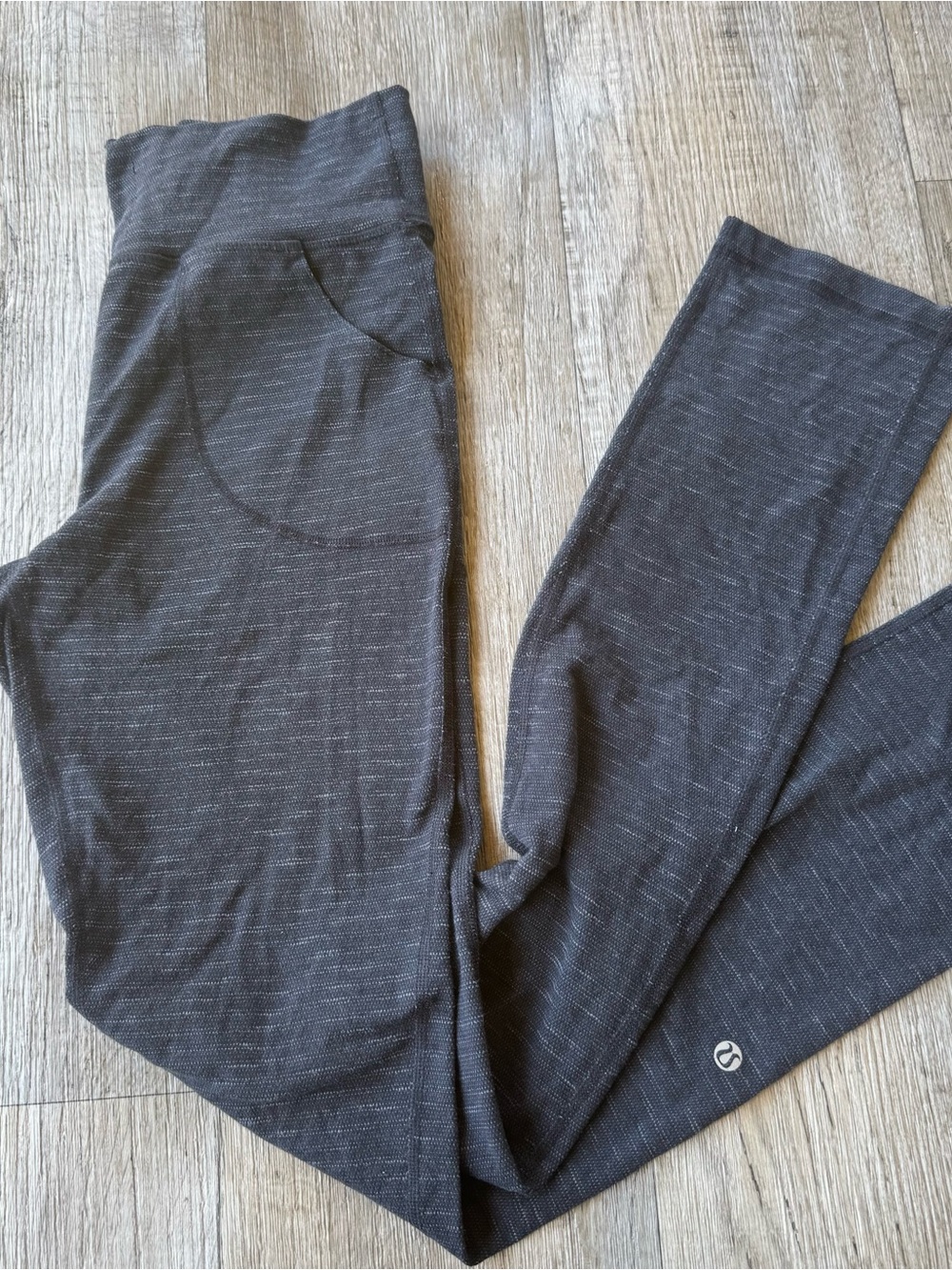 Lululemon Skinny Will Pant Pique Luon Black High / Low Rise Legging Size 10
